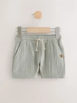 vert - Short texturé doux à enfiler (3mois-7ans)