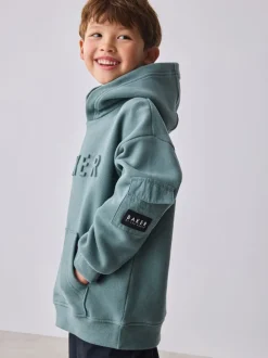 Vert - Sweat à capuche Baker by Ted Baker oversize en relief