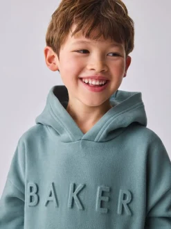 Vert - Sweat à capuche Baker by Ted Baker oversize en relief