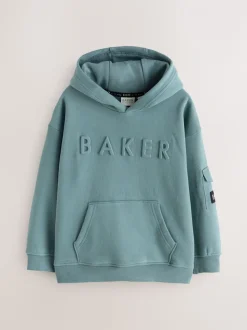 Vert - Sweat à capuche Baker by Ted Baker oversize en relief