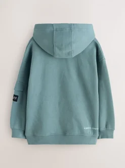 Vert - Sweat à capuche Baker by Ted Baker oversize en relief