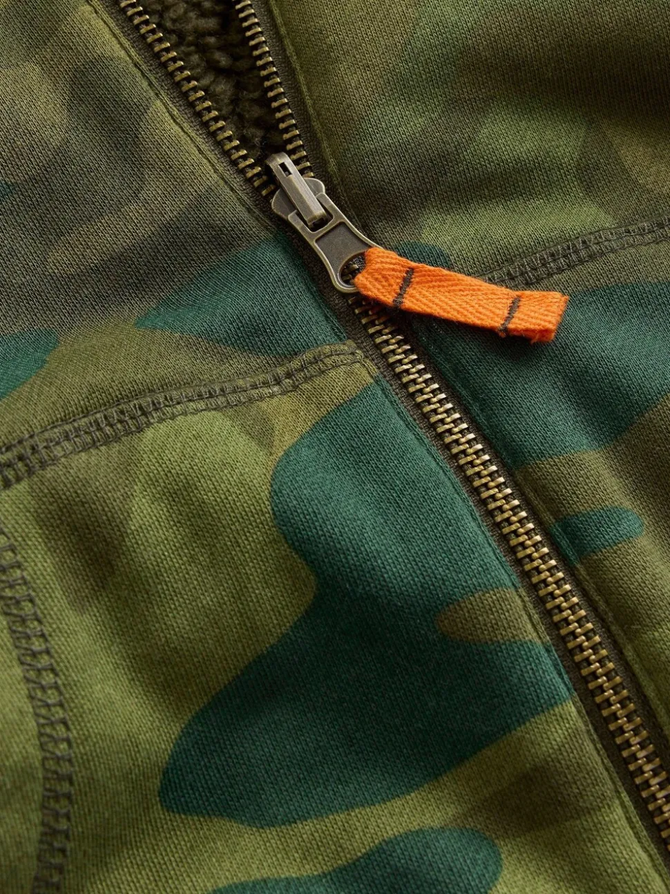 Vert - Sweat à capuche Boden Borg réversible