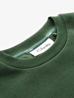 Vert - Sweat Clarks unisexe à col ras du cou pour l’école