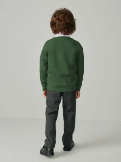 Vert - Sweat Clarks unisexe à col ras du cou pour l’école