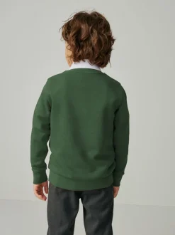 Vert - Sweat Clarks unisexe à col ras du cou pour l’école