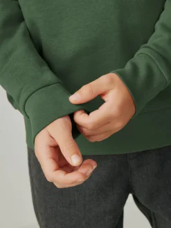 Vert - Sweat Clarks unisexe à col ras du cou pour l’école