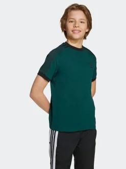 Vert - T-shirt Adidas Original Adicolor 3-Rayures enfant