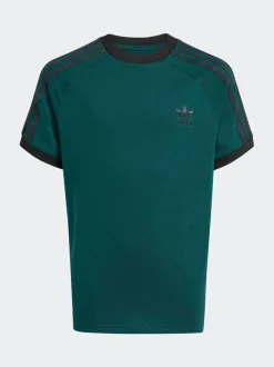 Vert - T-shirt Adidas Original Adicolor 3-Rayures enfant