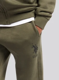 Vert - U.S. Polo Assn. Ensemble Survêtement et Sweat-shirt à capuche zippé Garçons Player 3