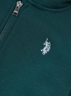 Vert - U.S. Polo Assn. Ensemble Survêtement et Sweat-shirt à capuche zippé Double Horsemen