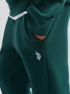 Vert - U.S. Polo Assn. Ensemble Survêtement et Sweat-shirt à capuche zippé Double Horsemen