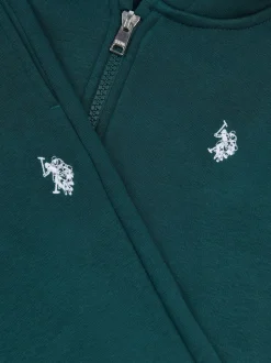 Vert - U.S. Polo Assn. Ensemble Survêtement et Sweat-shirt à capuche zippé Double Horsemen