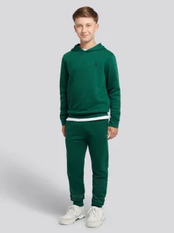 Vert - U.S. Polo Assn Ensemble Sweats à capuche et Joggings Double Horsemen