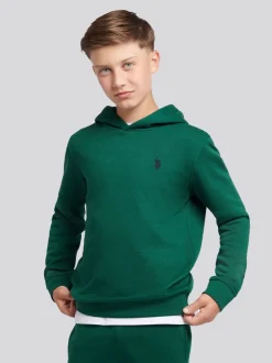 Vert - U.S. Polo Assn Ensemble Sweats à capuche et Joggings Double Horsemen