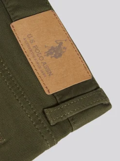 Vert - U.S. Polo Assn. Pantalon Bedford en velours côtelé 5 poches