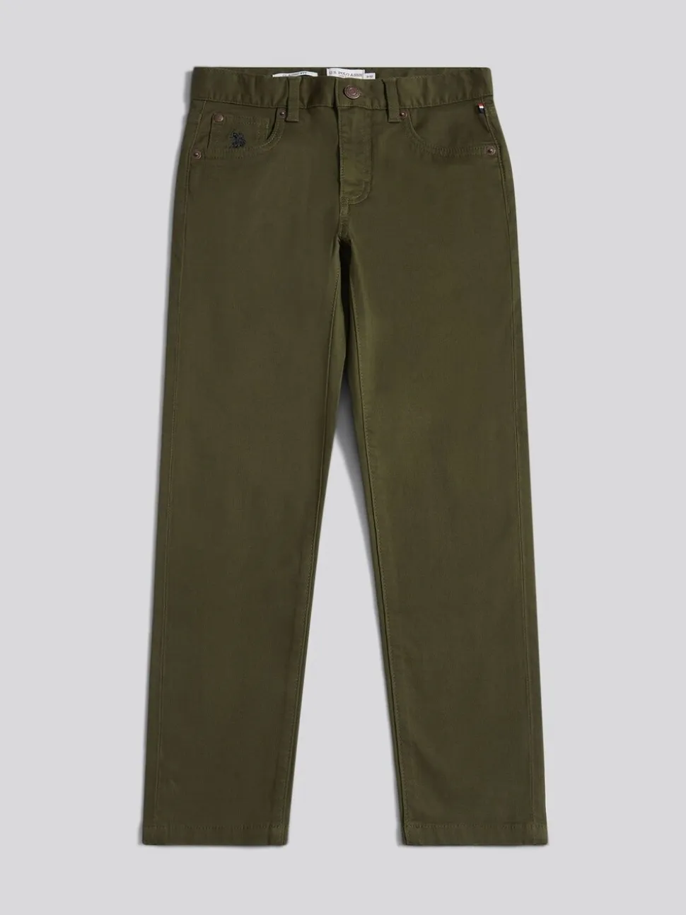 Vert - U.S. Polo Assn. Pantalon Bedford en velours côtelé 5 poches