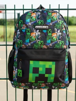 Vert - Vanilla Underground Sac à dos Minecraft Boys Creeper And Zombie imprimé sur l’ensemble