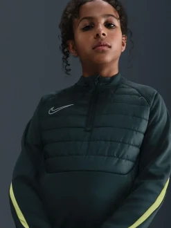 Vert algues foncées - Haut Nike Therma FIT Academy Football Drill