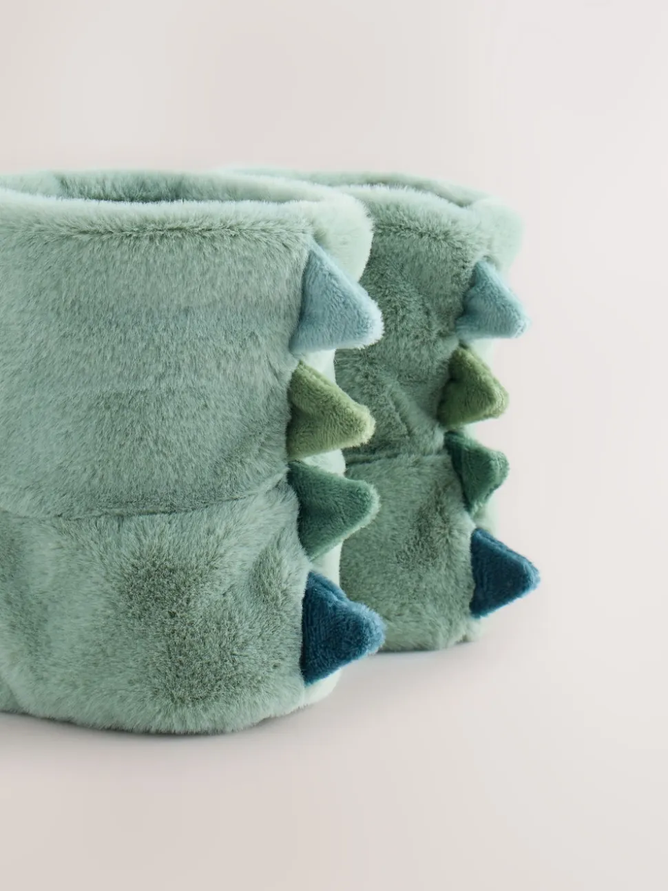 Vert avec dinosaure - Chaussettes chaussons souples