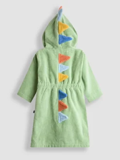 Vert avec dinosaure - Peignoir de bain JoJo Maman Bébé en tissu éponge