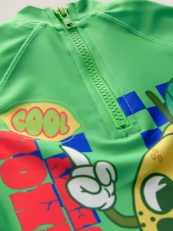 Vert Bleu Carreaux - Ensemble gilet anti-éclaboussures et short (3mths-7yrs)