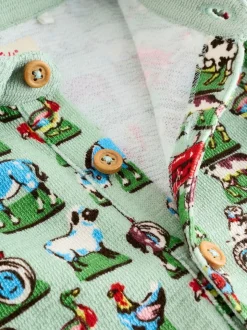 Vert Farm à col - Barboteuse Kidston 100% Cotton Cath