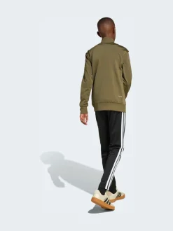 vert foncé - adidas Seasonal Essentials Tiberio 3-Rayure Tricot Kids Survêtement