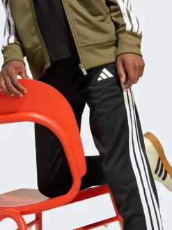 vert foncé - adidas Seasonal Essentials Tiberio 3-Rayure Tricot Kids Survêtement