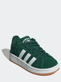 vert foncé - Baskets Adidas Original Campus 00s à lacets élastiques pour enfant