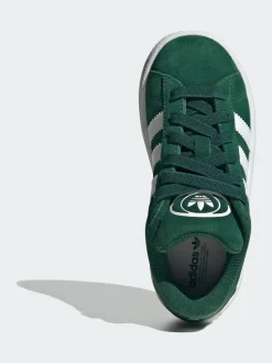 vert foncé - Baskets Adidas Original Campus 00s à lacets élastiques pour enfant
