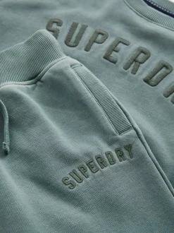 vert foncé - Ensemble Superdry sweat et short