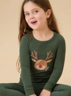 vert foncé - MORI Ensemble de Pyjamas super doux 2 pièces