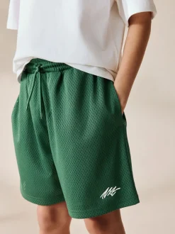 vert foncé - Short sport en maille (3-16ans)