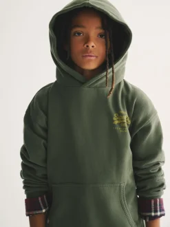 vert foncé - Sweat à capuche Superdry