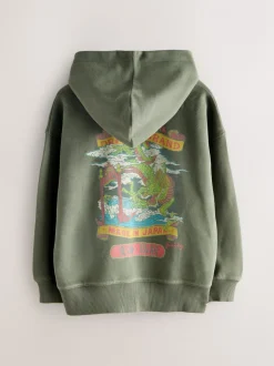 vert foncé - Sweat à capuche Superdry