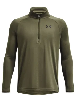 vert foncé - Under Armour Youth Tech 2.0 1/2 Sweatshirt zippé