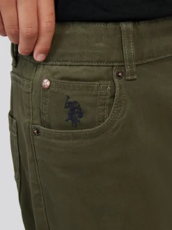 Vert forêt - Pantalons U.S. Polo Assn Core à 5 poches