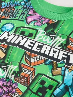 Vert imprimé sur l’ensemble - T-shirt Minecraft (3-16ans)