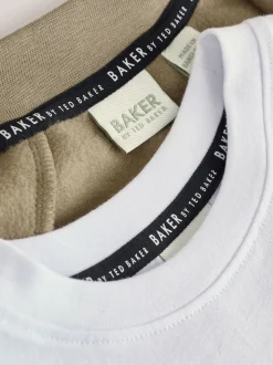 Vert kaki - Baker by Ted Baker Blouson, T-shirt et Joggings Ensemble 3 pièces