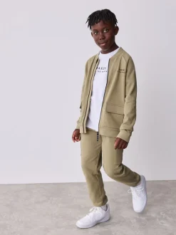 Vert kaki - Baker by Ted Baker Blouson, T-shirt et Joggings Ensemble 3 pièces