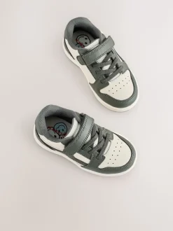 Vert kaki - Baskets à lacets élastiques à fermeture tactile