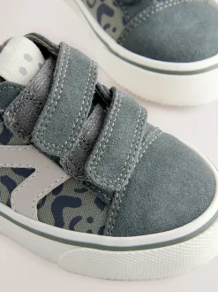 Vert kaki - Fermeture par contact Skate Trainers