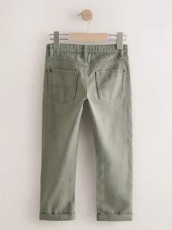 Vert kaki - Jeans extensibles (3-17yrs)
