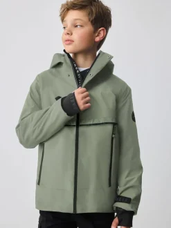 Vert kaki - Manteau Baker by Ted Baker doublé en polaire imperméable