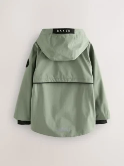 Vert kaki - Manteau Baker by Ted Baker doublé en polaire imperméable