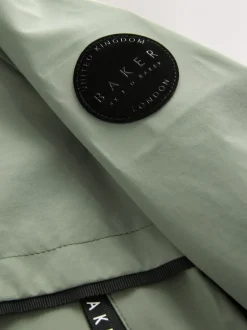 Vert kaki - Manteau Baker by Ted Baker doublé en polaire imperméable