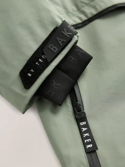 Vert kaki - Manteau Baker by Ted Baker doublé en polaire imperméable