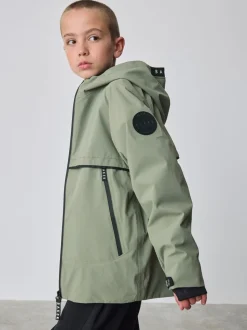 Vert kaki - Manteau Baker by Ted Baker doublé en polaire imperméable