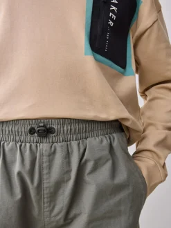 Vert kaki - Pantalon cargo Baker by Ted Baker