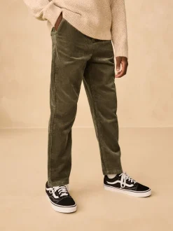 Vert kaki - Pantalon en velours côtelé haut de gamme (3-16ans)